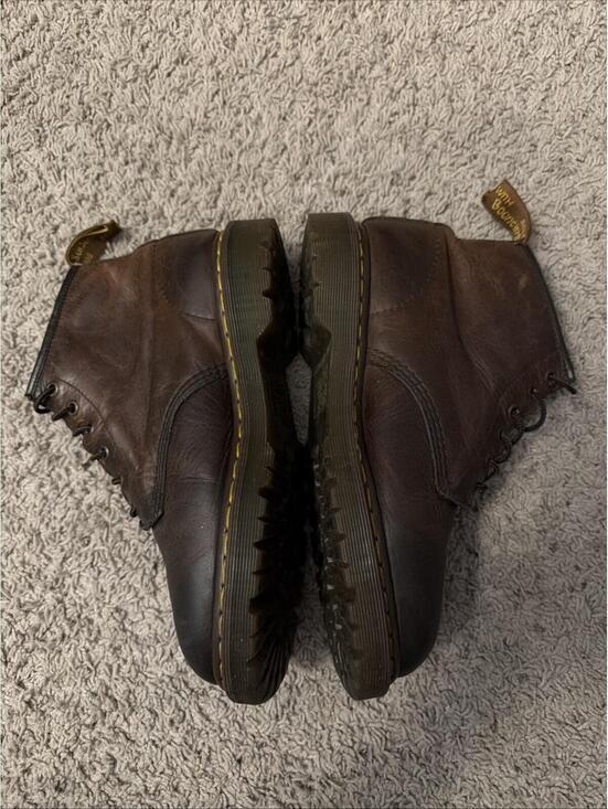 Vintage 90s Dr. Martens Airwalk AW004 Made In England Ankle Boots Brown Men’s 7 main image 9